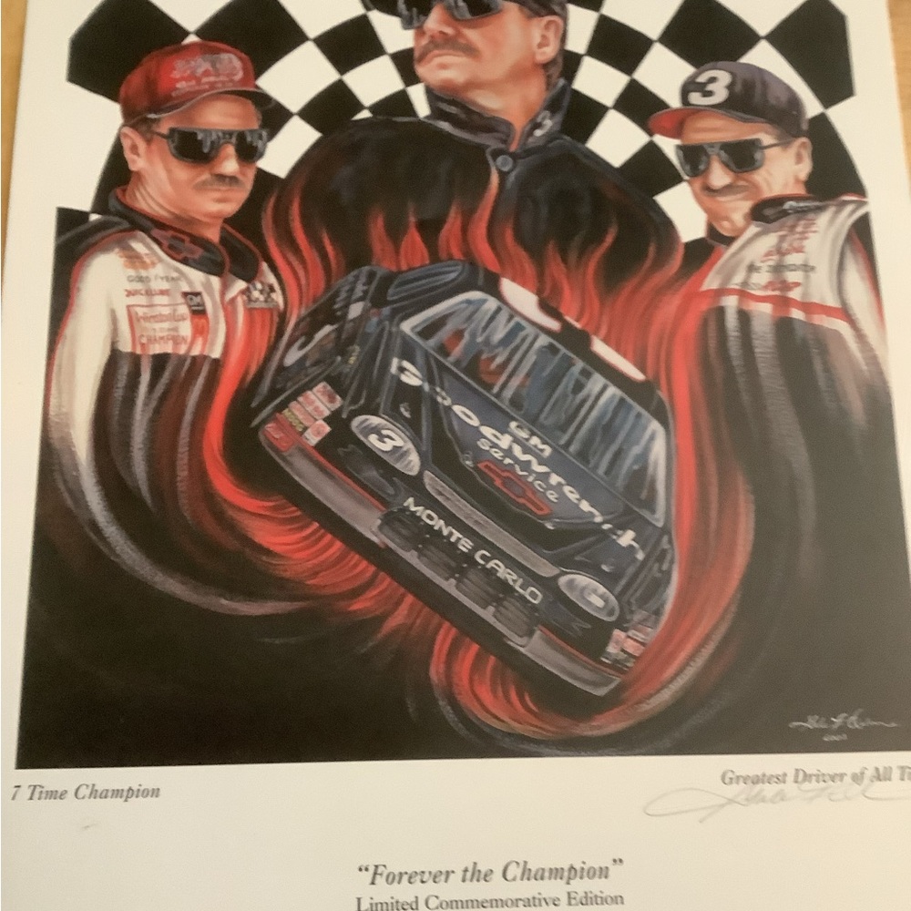 Dale Earnhardt Sr. Legends print.
